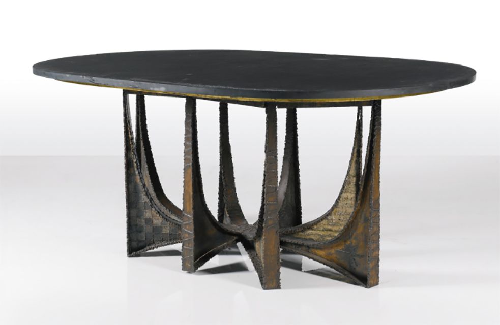 Table à manger Paul Evans en collaboration avec Philip Lloyd Powell, v.  1964