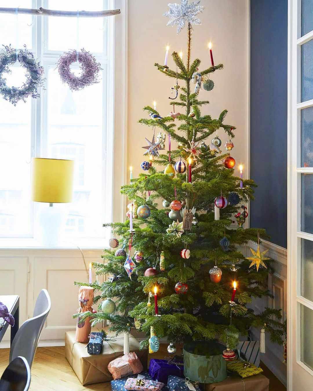 bougies d'arbre LED rouges