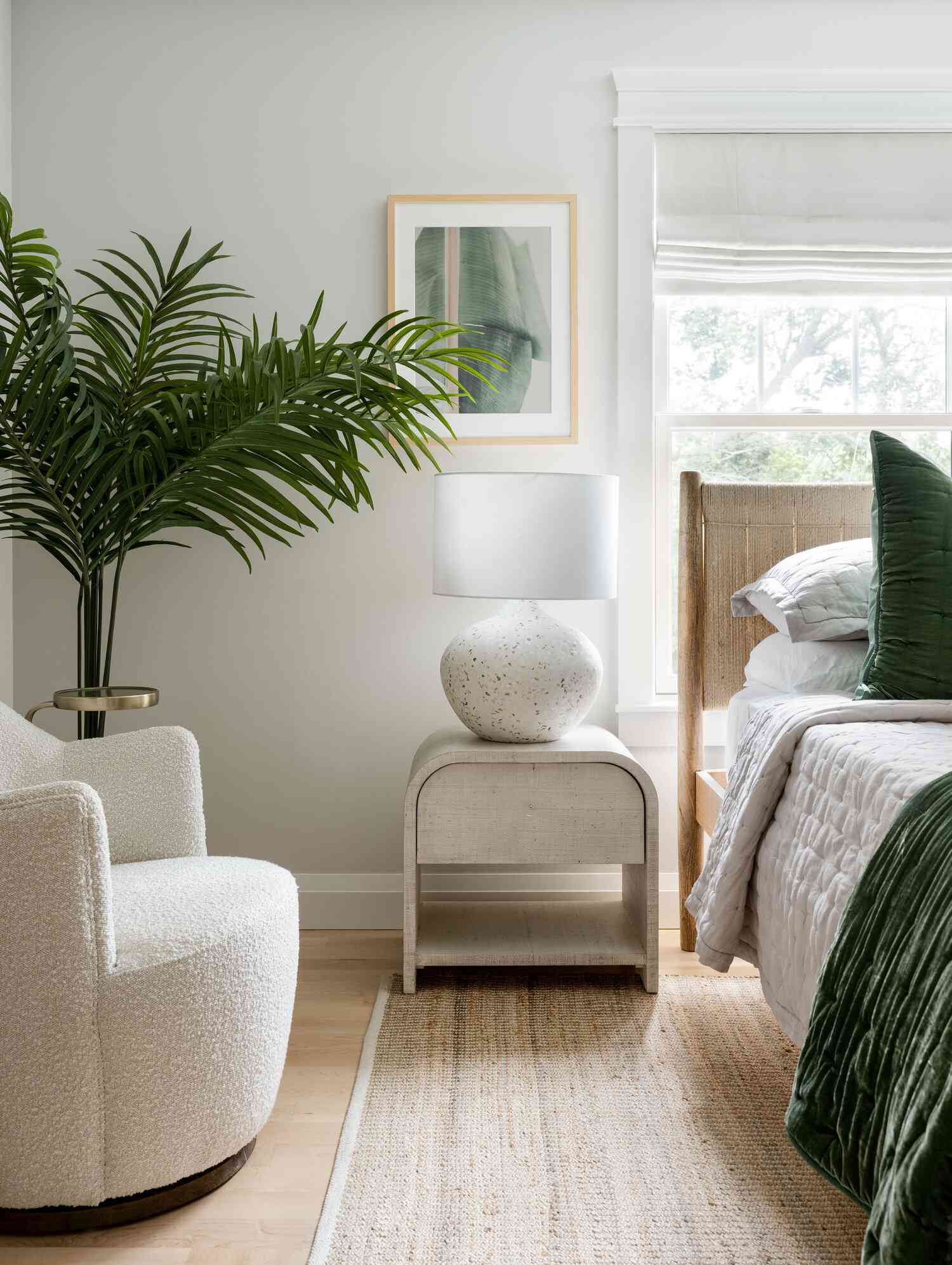 idées de chambres à coucher modernes avec des accents verts