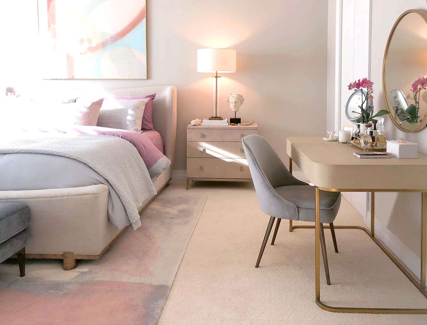 tapis de chambre moderne