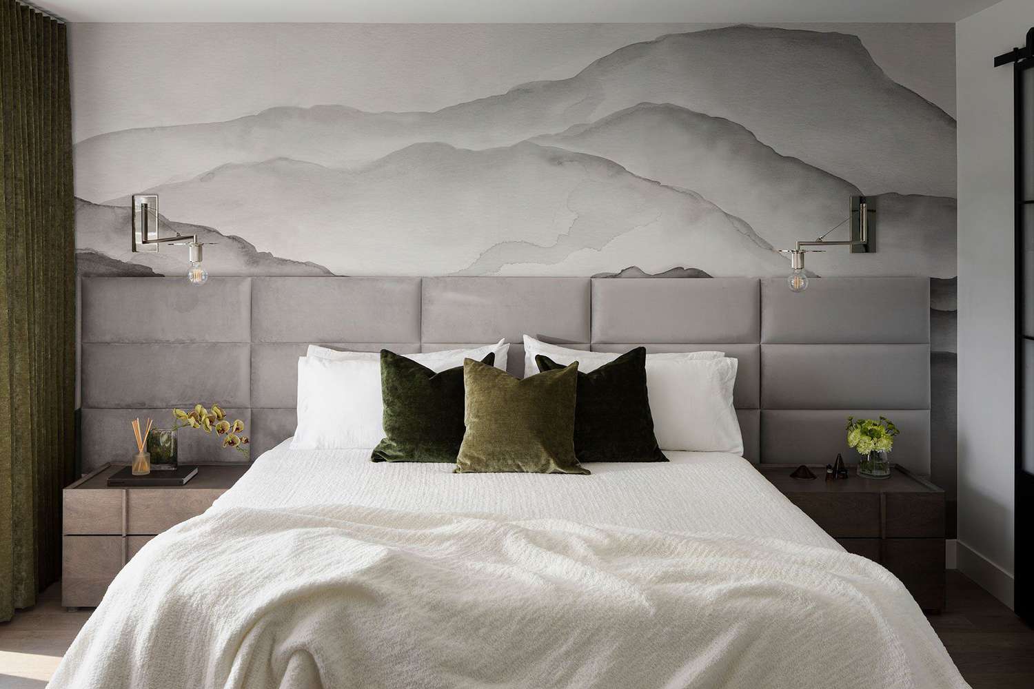 idées de fresques murales pour la chambre à coucher moderne
