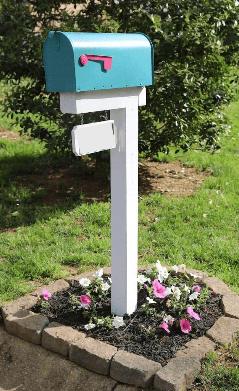 Boîte aux lettres avec plaque numérique