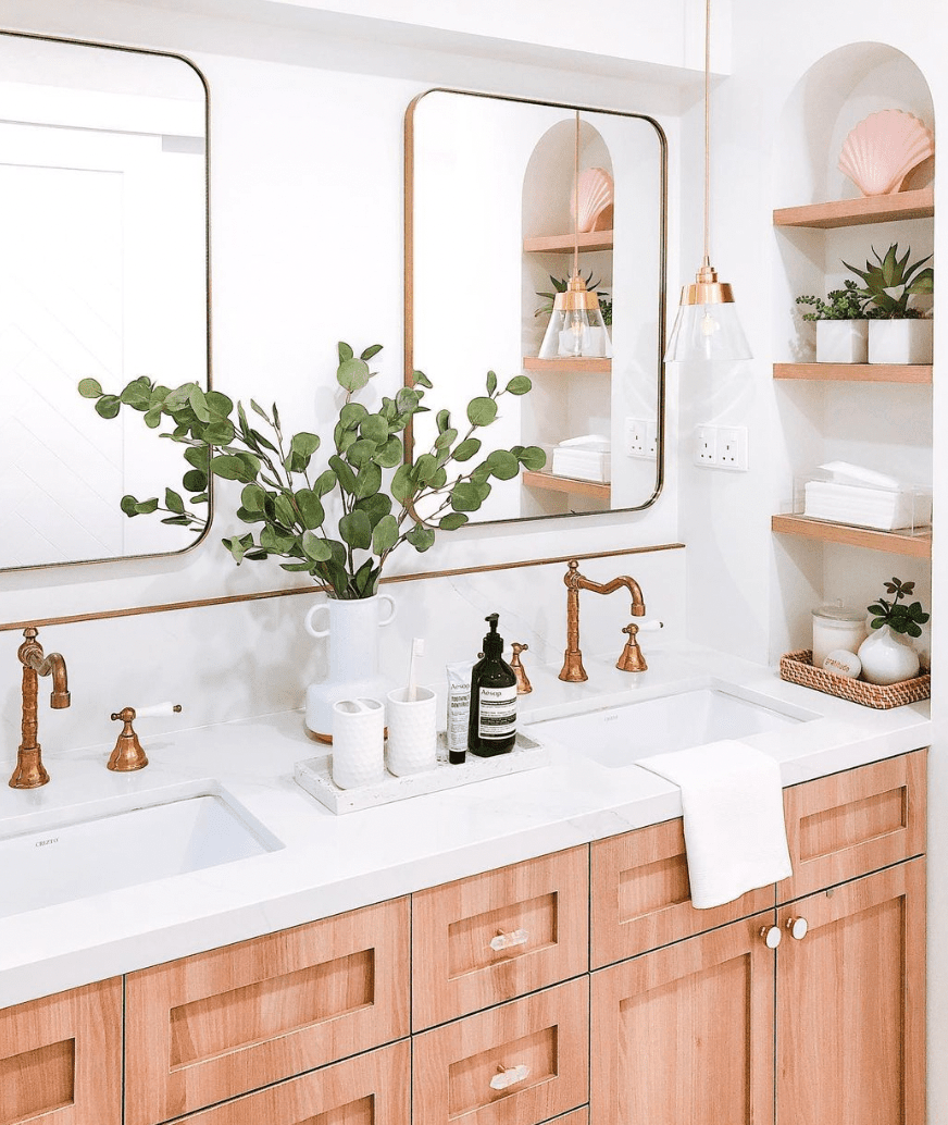 comptoir de salle de bain