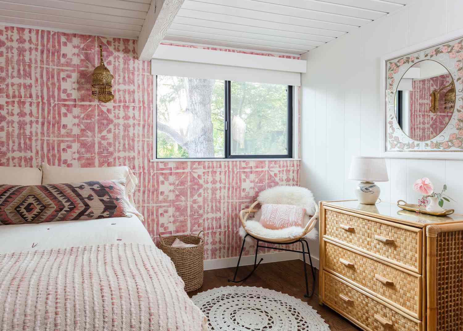 chambre à coucher vintage de style bohème