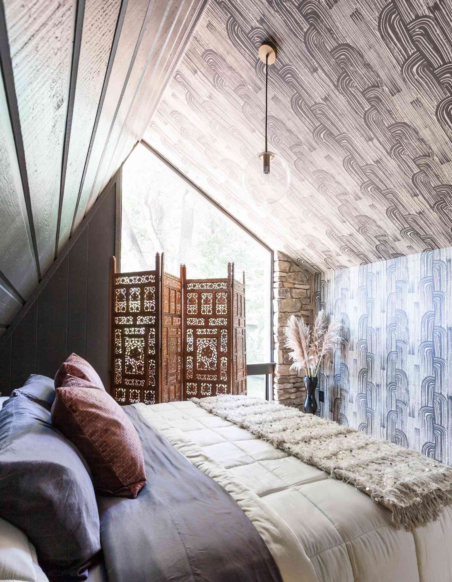 chambre à coucher de style bohème