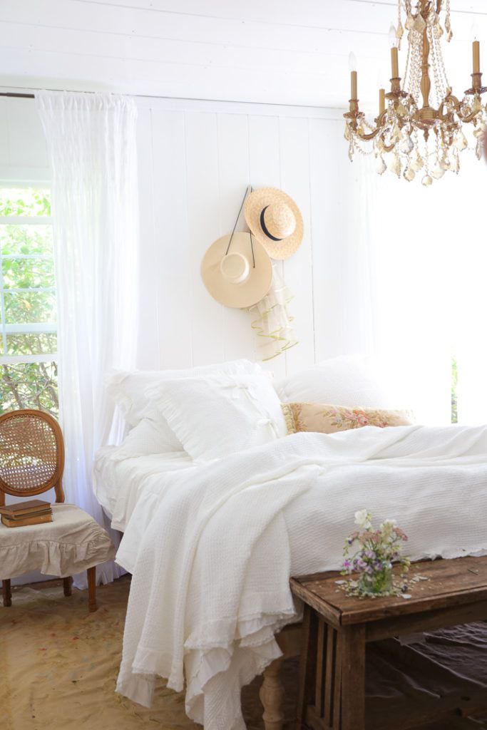 chambre à coucher romantique de style bohème