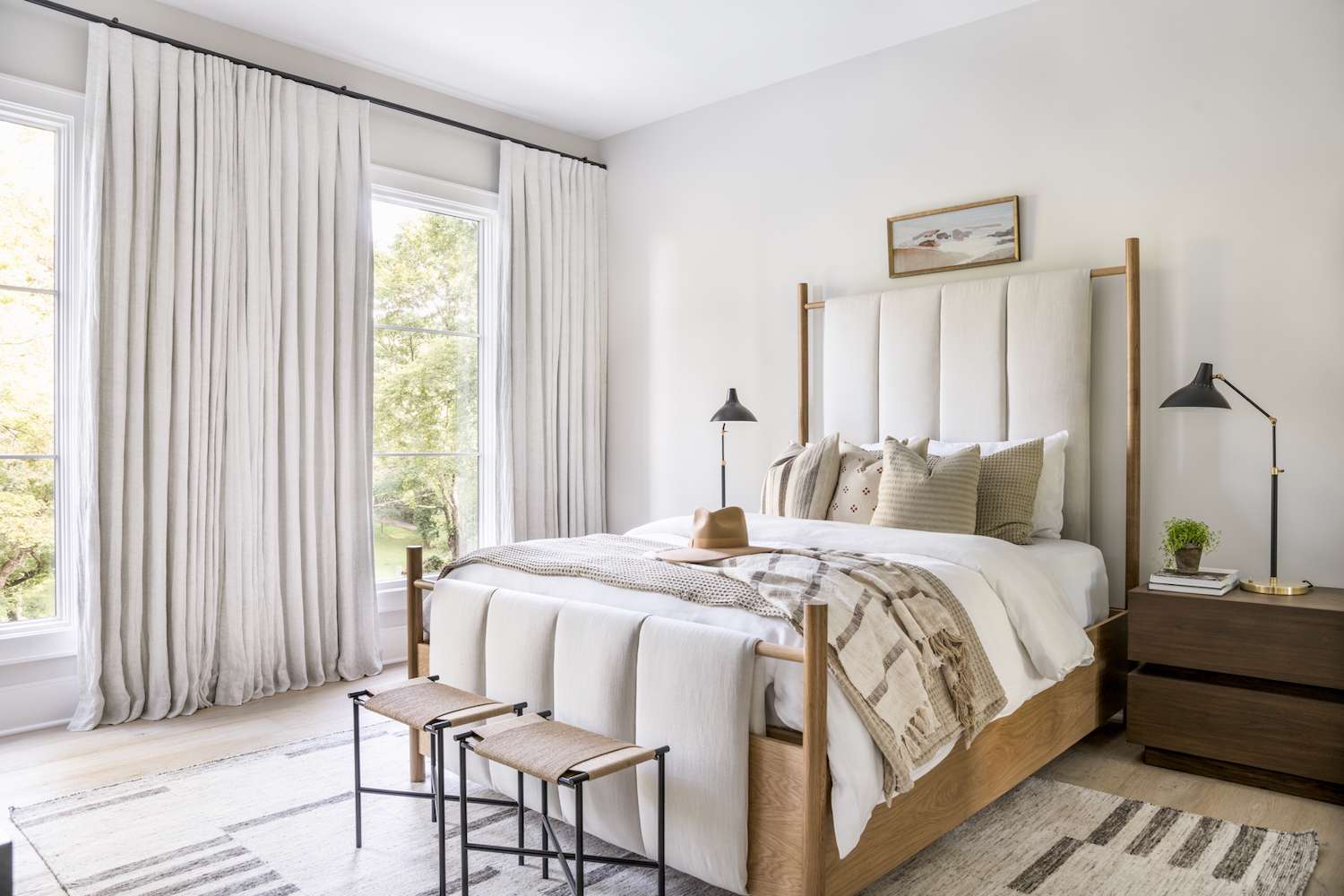 chambre à coucher moderne de style bohème