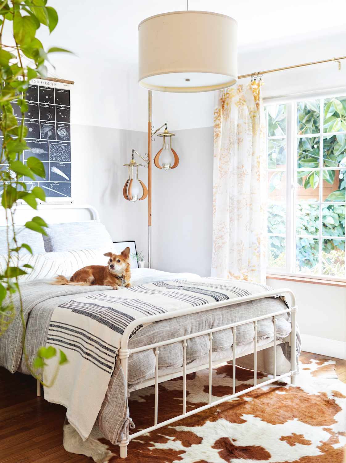 chambre à coucher moderne de style boho