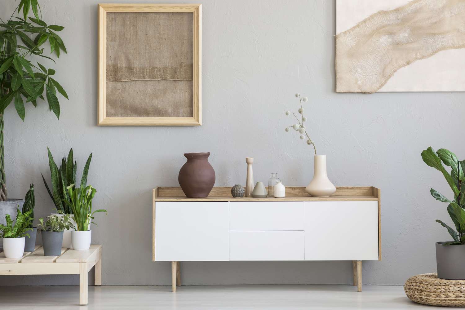Meuble multimédia scandinave aux accents minimalistes