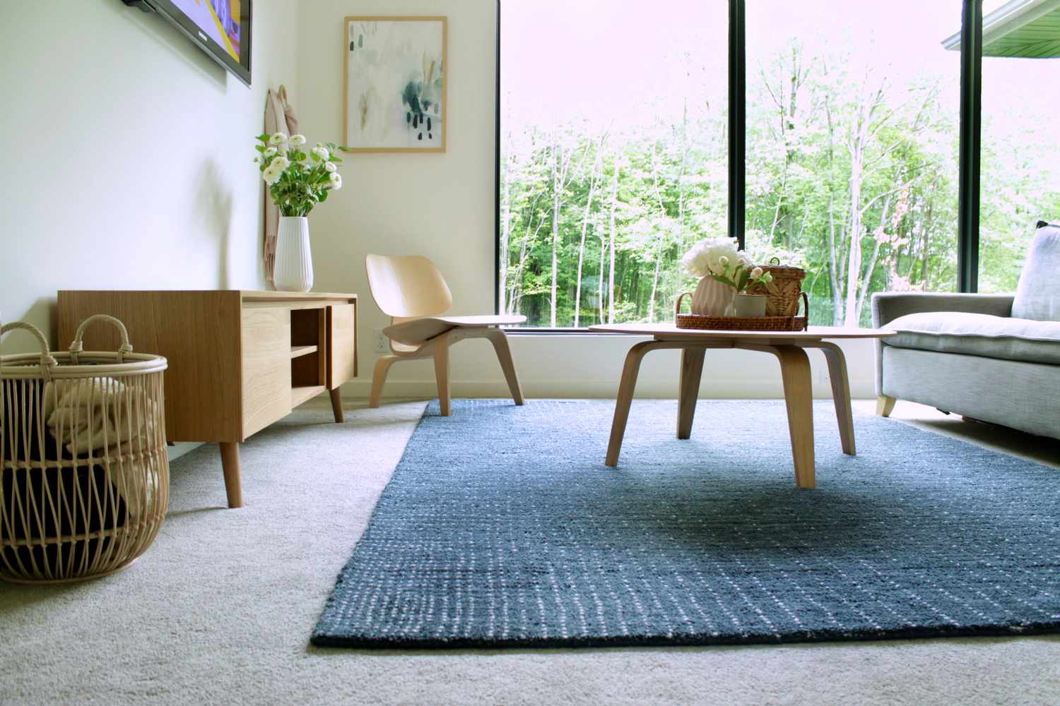 Salon d'inspiration scandinave