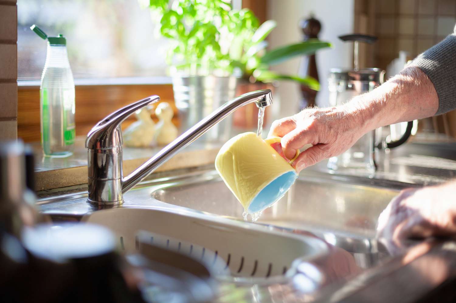 Robinet de cuisine à bec droit