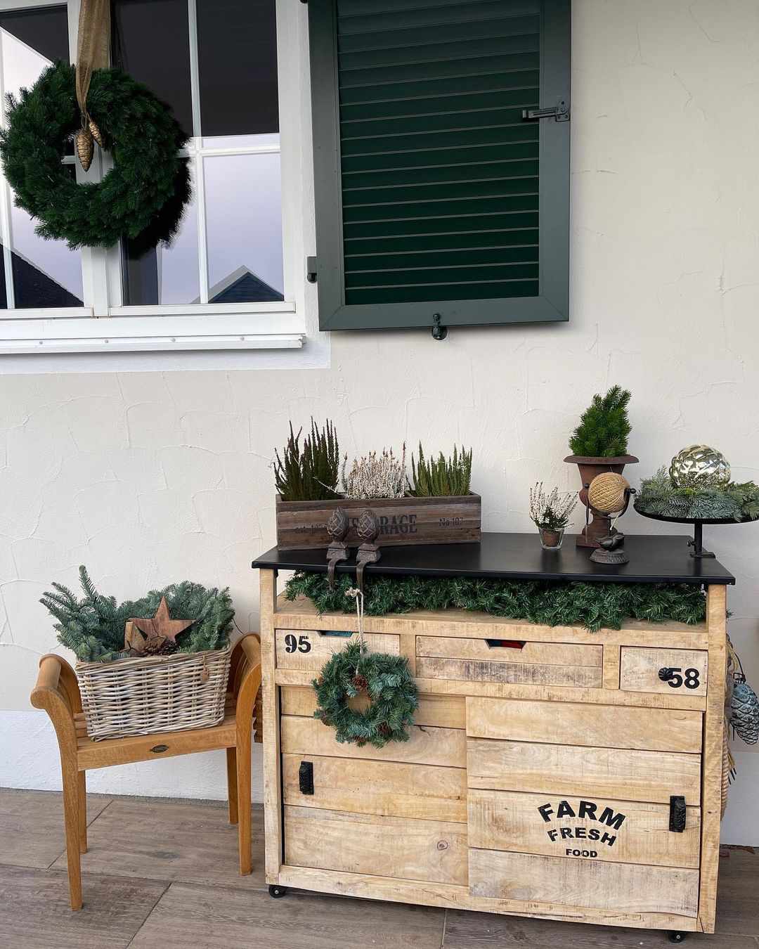 décoration de stand de ferme