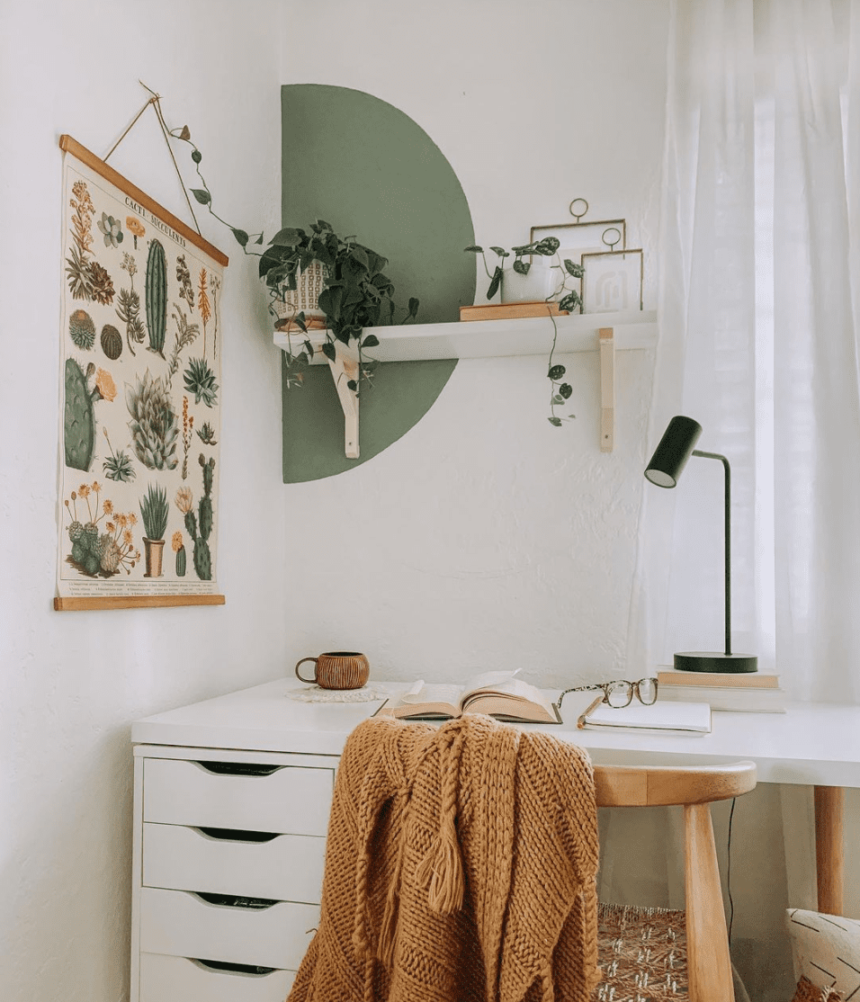 idées de décoration de bureau colorées