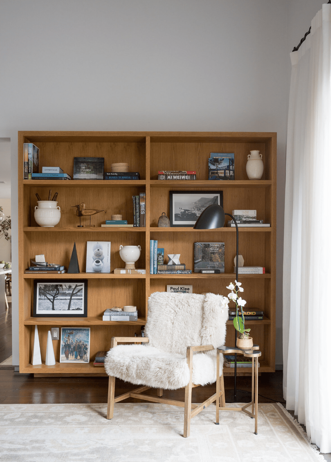 bibliothèque autoportante pour la maison