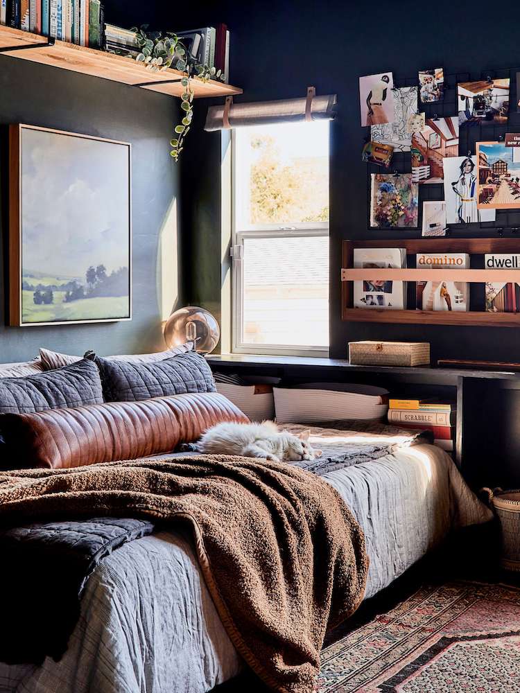bureau à domicile bibliothèque chambre d'amis