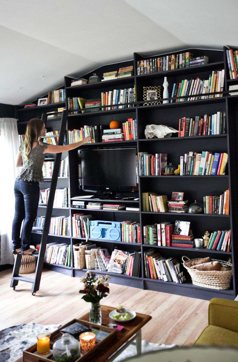 échelle murale pour bibliothèque