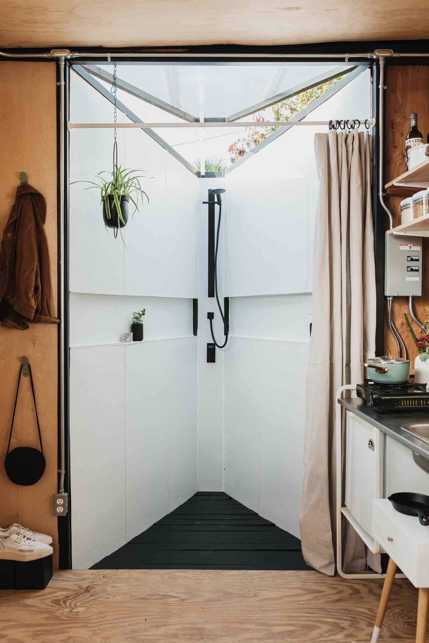 salle de bain d'une tiny house