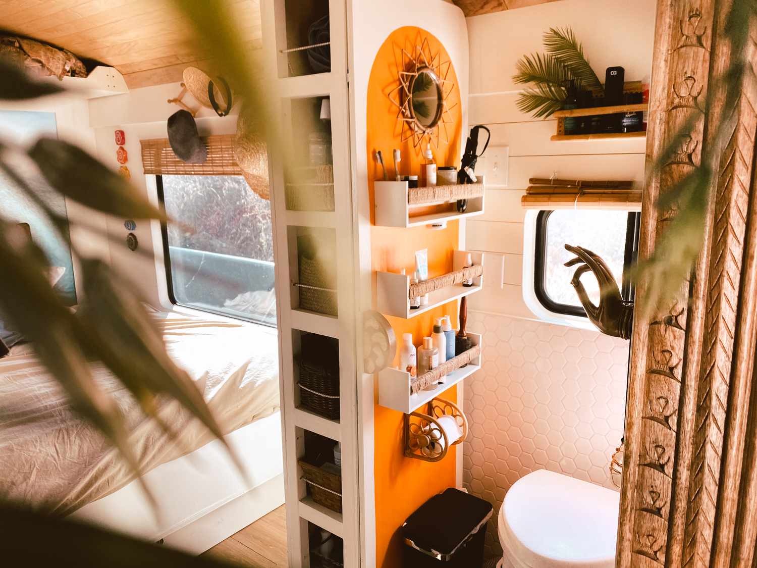 salle de bain d'une tiny house