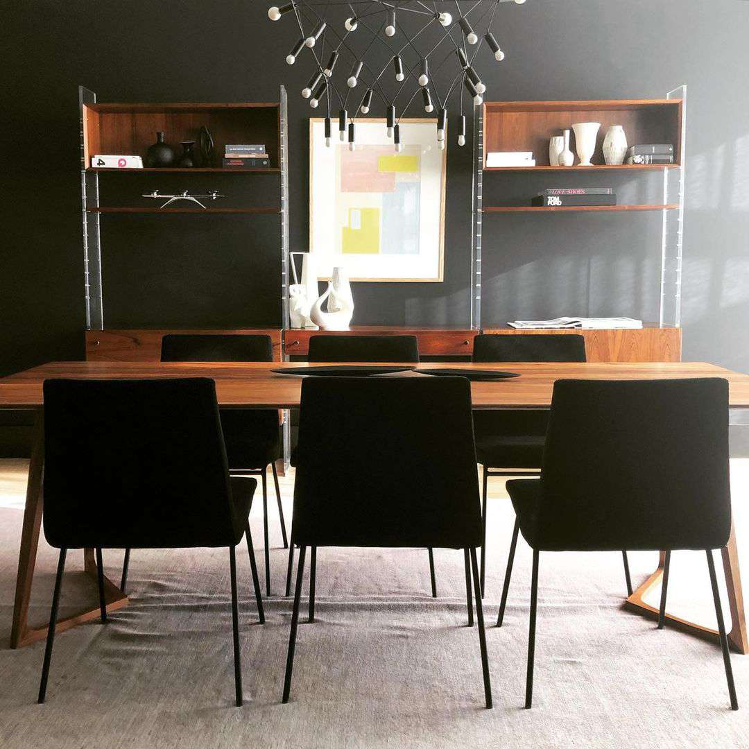 Salle à manger moderne noire