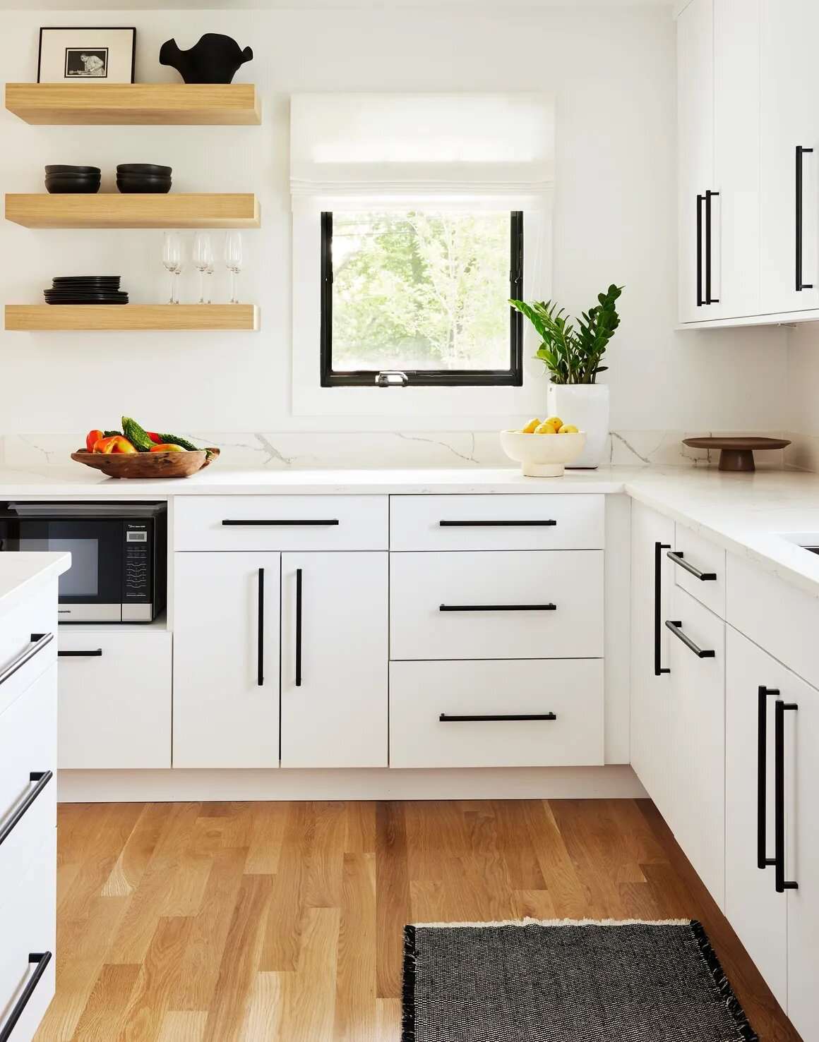 idées de cuisine en noir et blanc