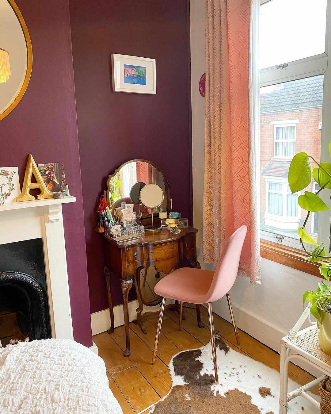 mur d'accent violet