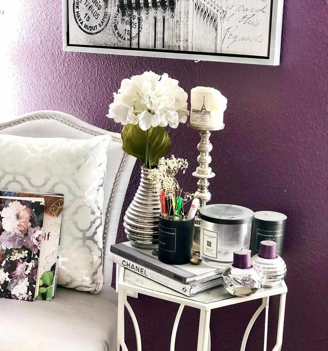 pourpre et argent