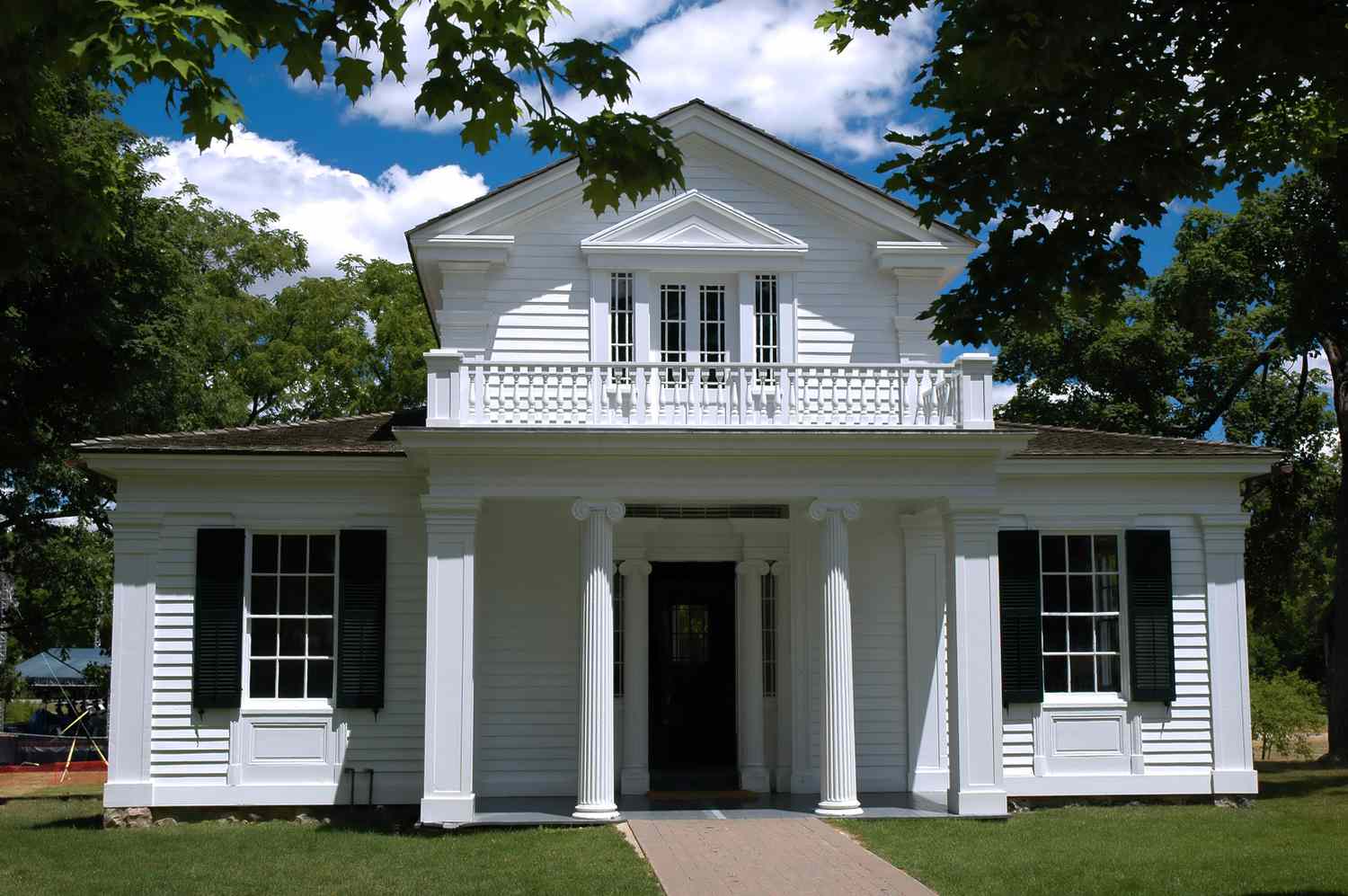 Maison néo-grecque à Greenfield Village, Michigan.