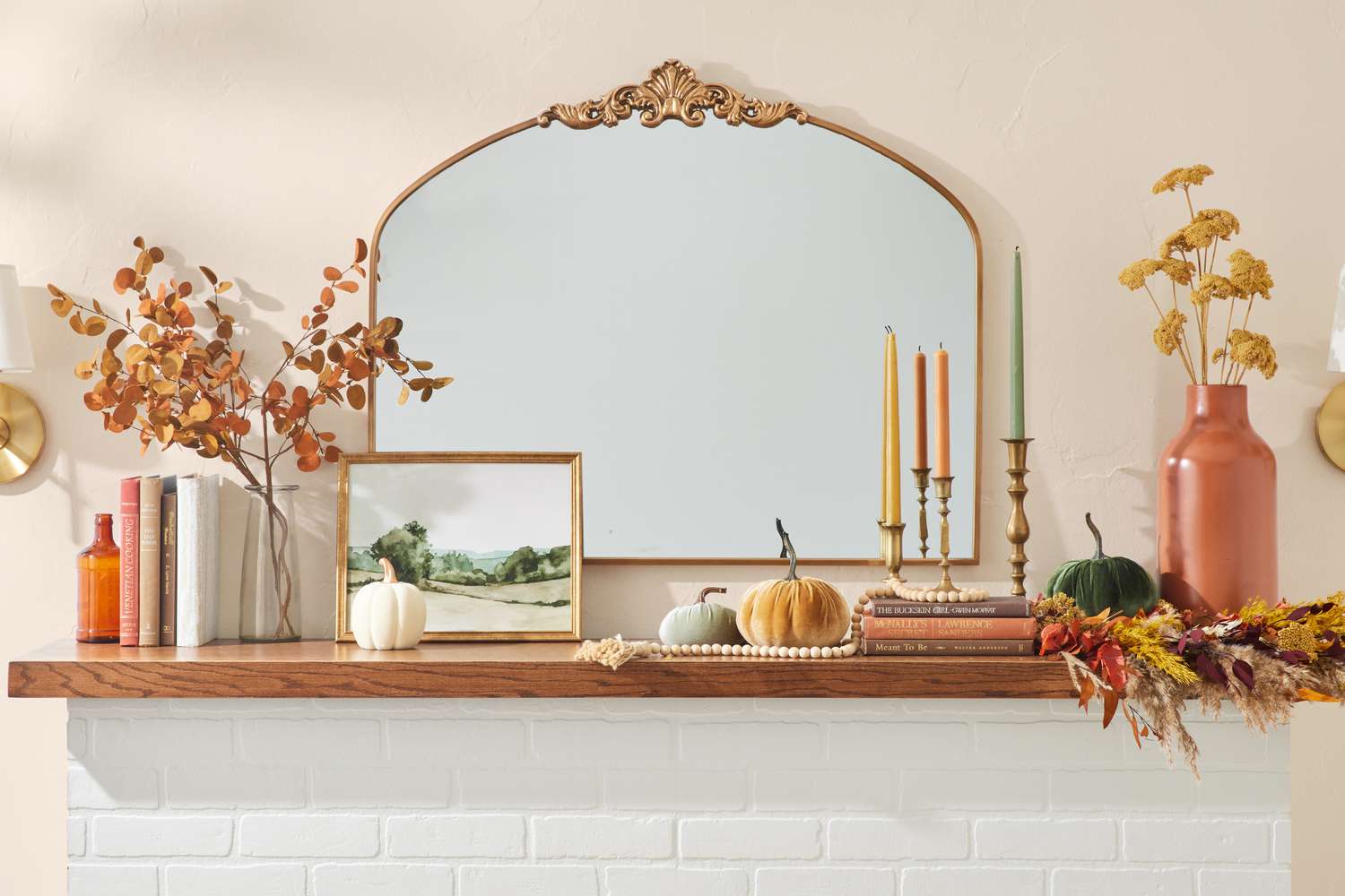 Idées de décoration de cheminée pour l'automne