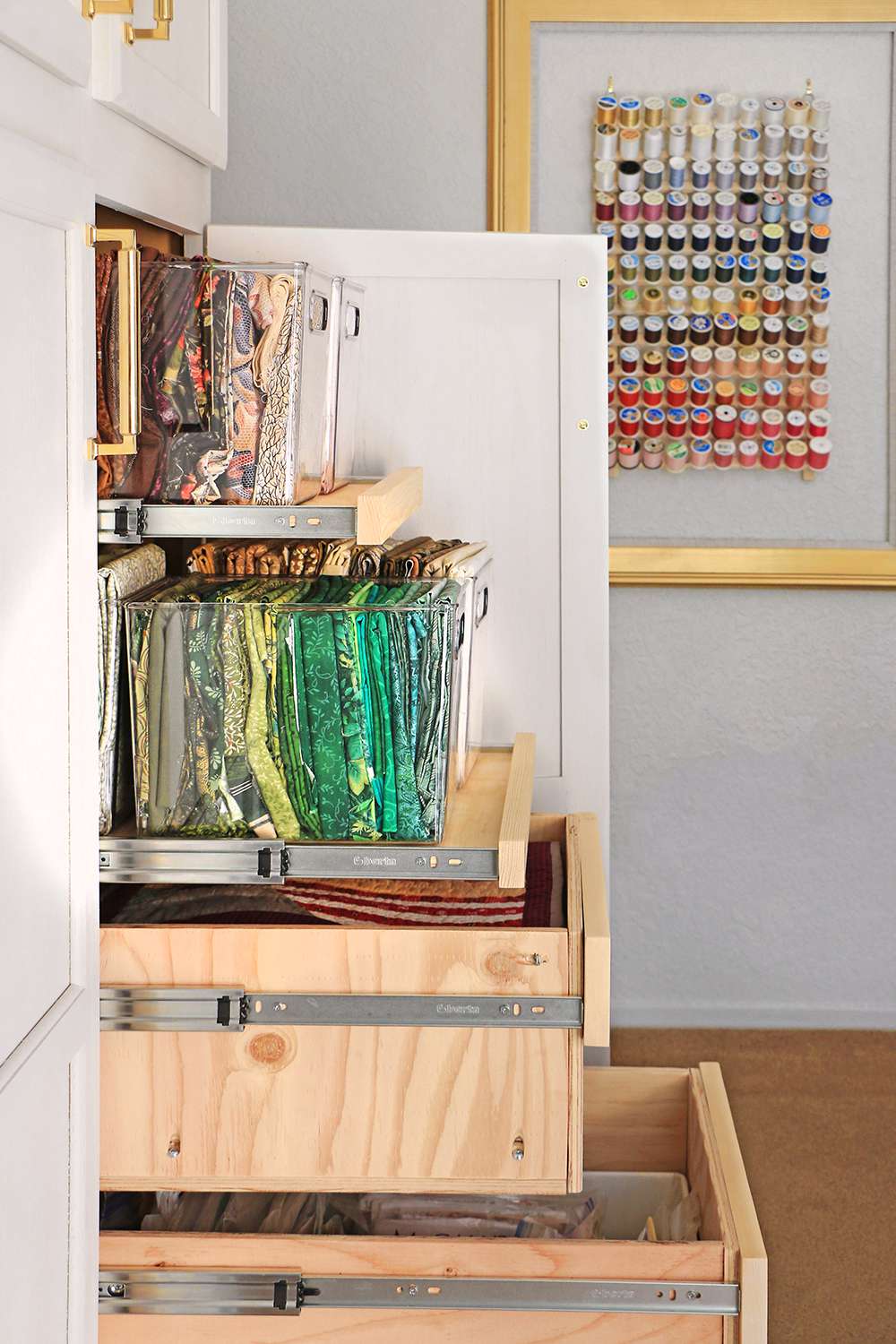 Armoire de rangement de tissus