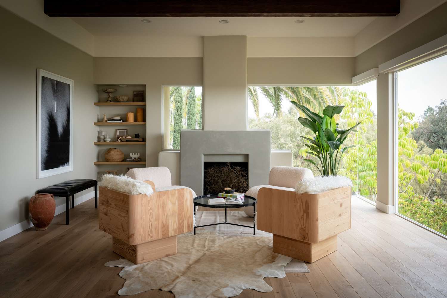 salon moderne avec texture