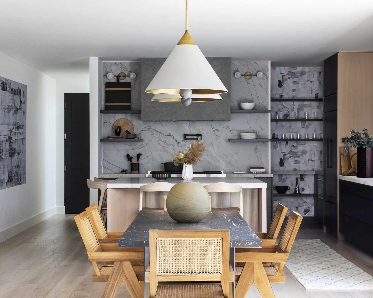 cuisine et salle à manger modernes