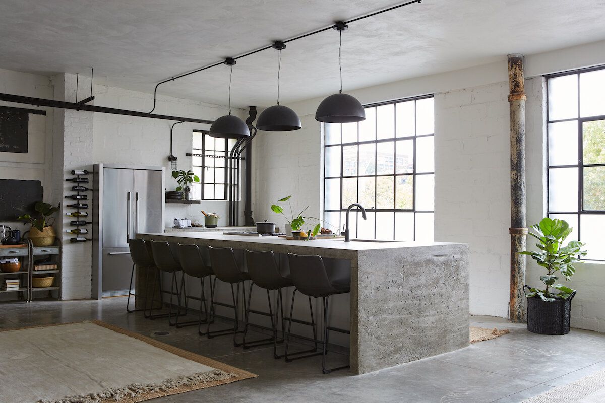 cuisine minimaliste de style industriel