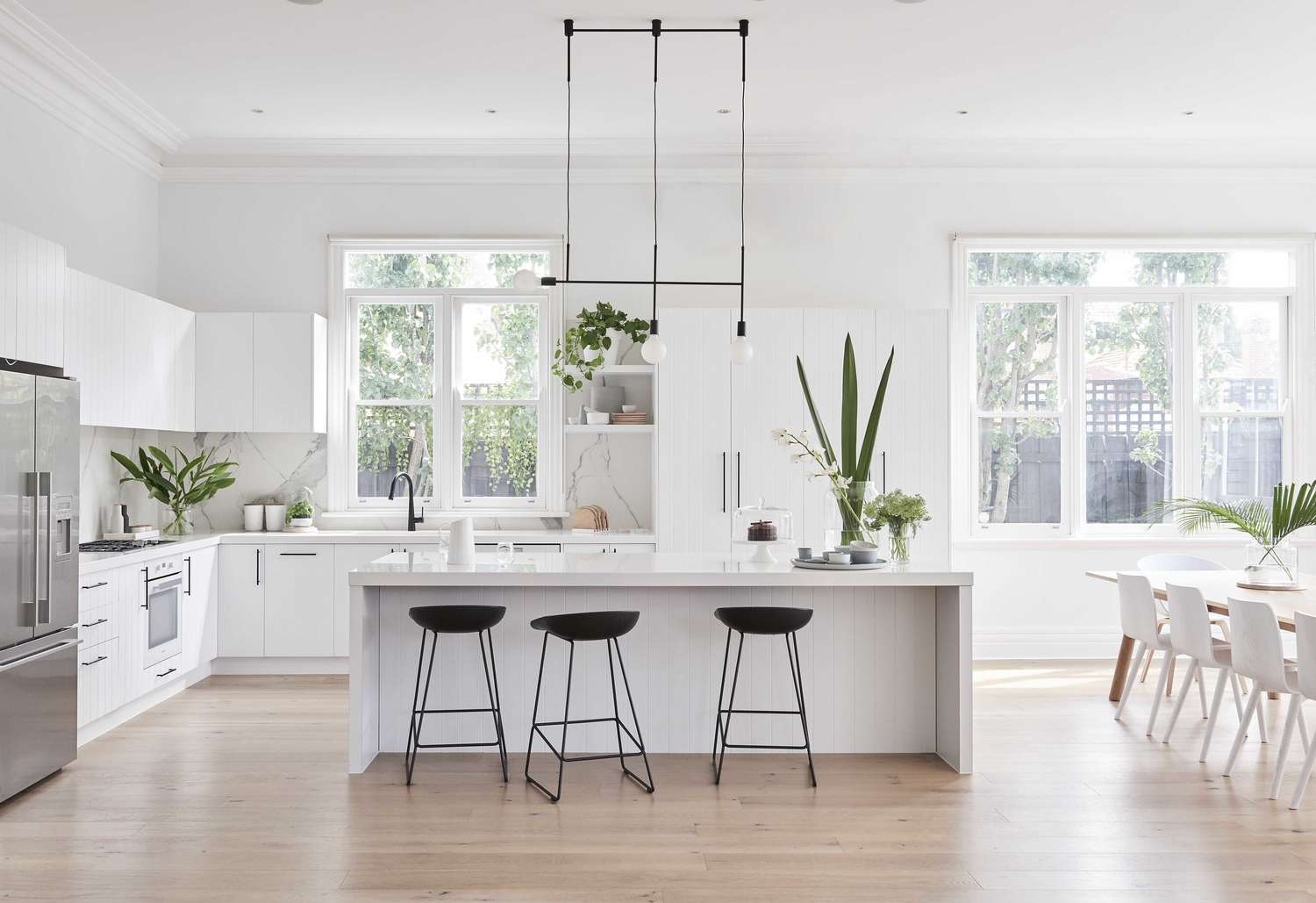 cuisine minimaliste aérée