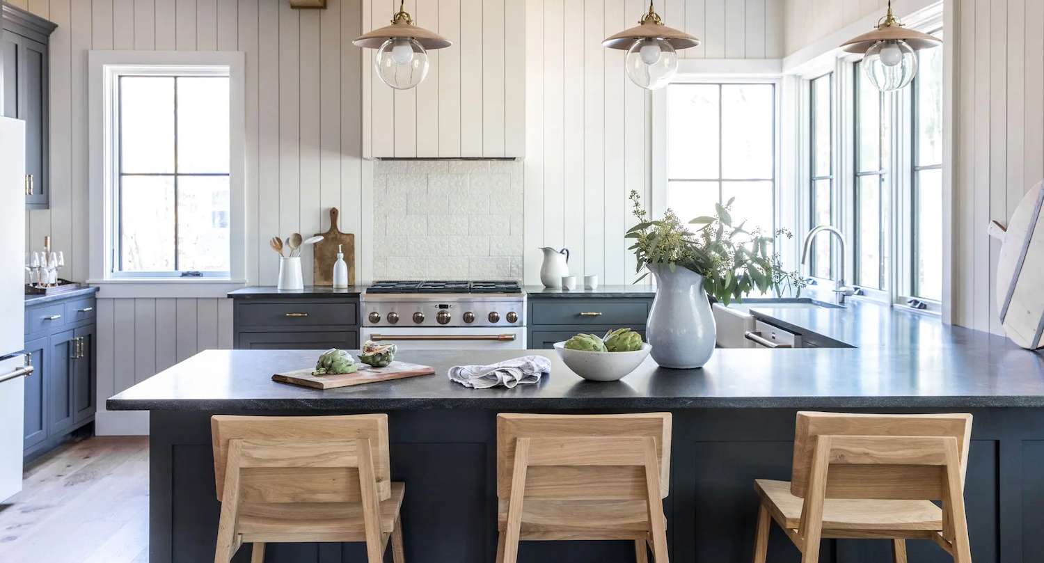 cuisine minimaliste de style côtier