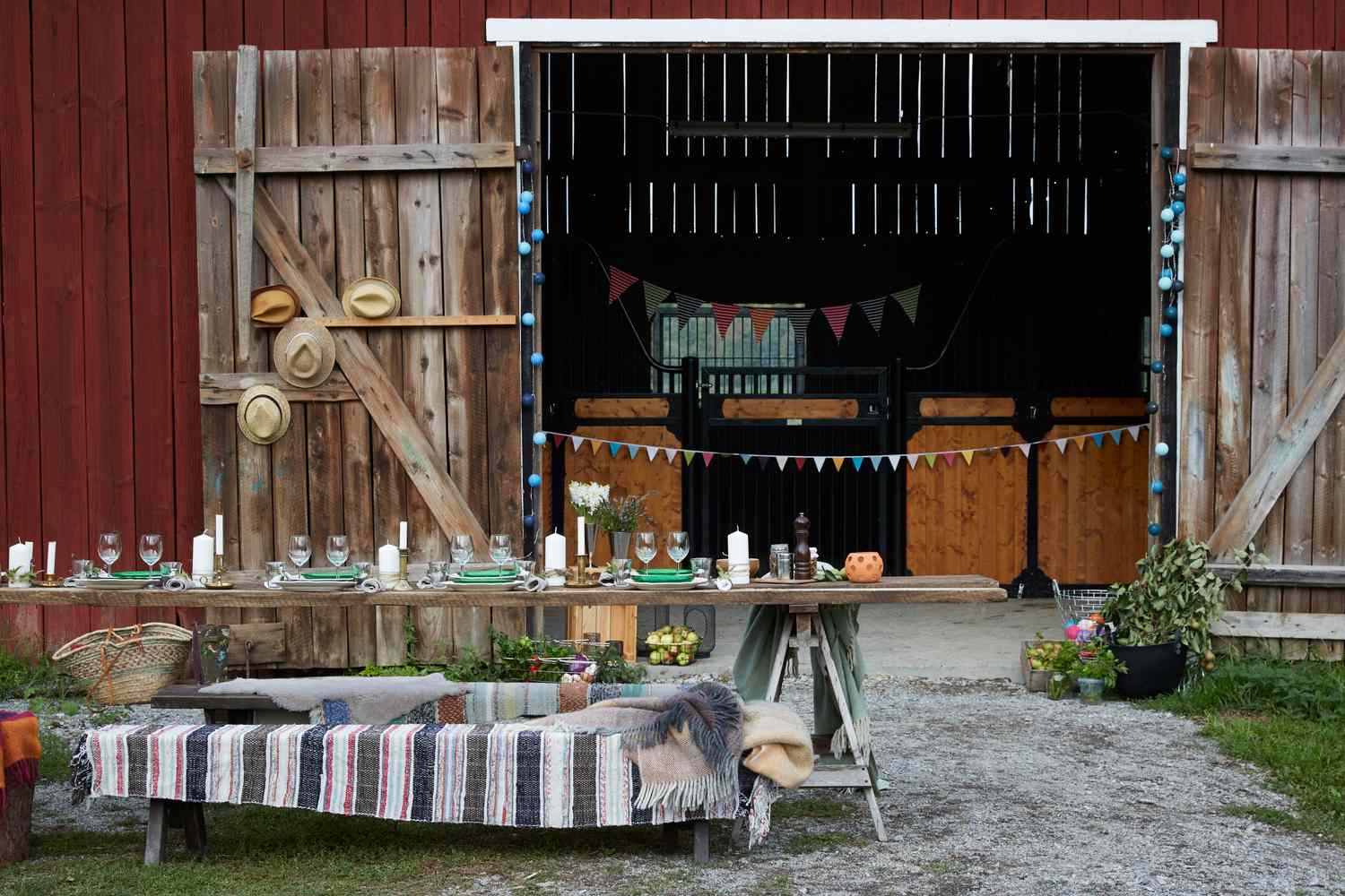 décoration de grange rustique