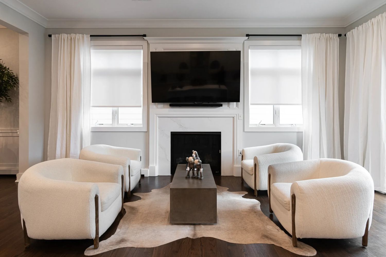 salon moderne blanc