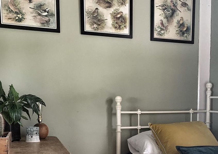 chambre à coucher sur le thème de la nature