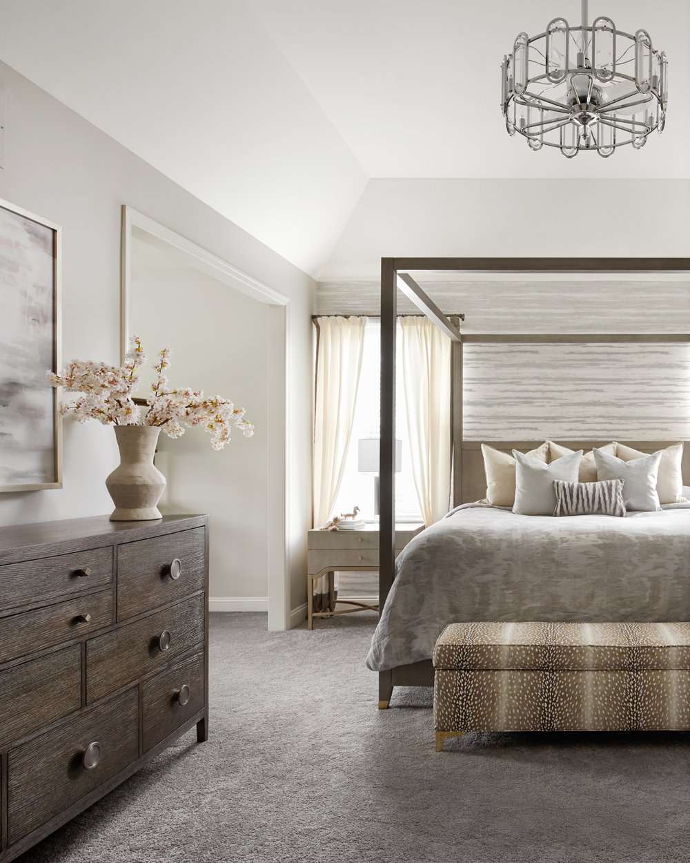 Chambre à coucher neutre