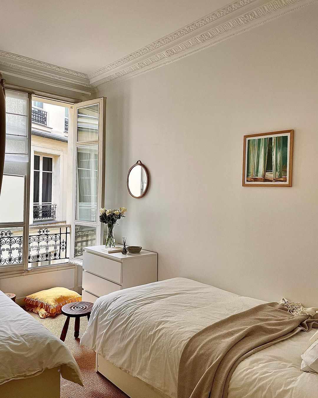 appartement idées de chambres à coucher murs nus