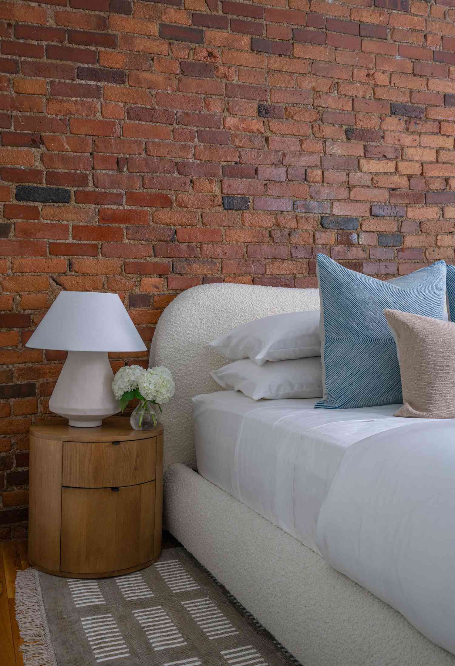 appartement idées de chambres à coucher travailler avec la brique