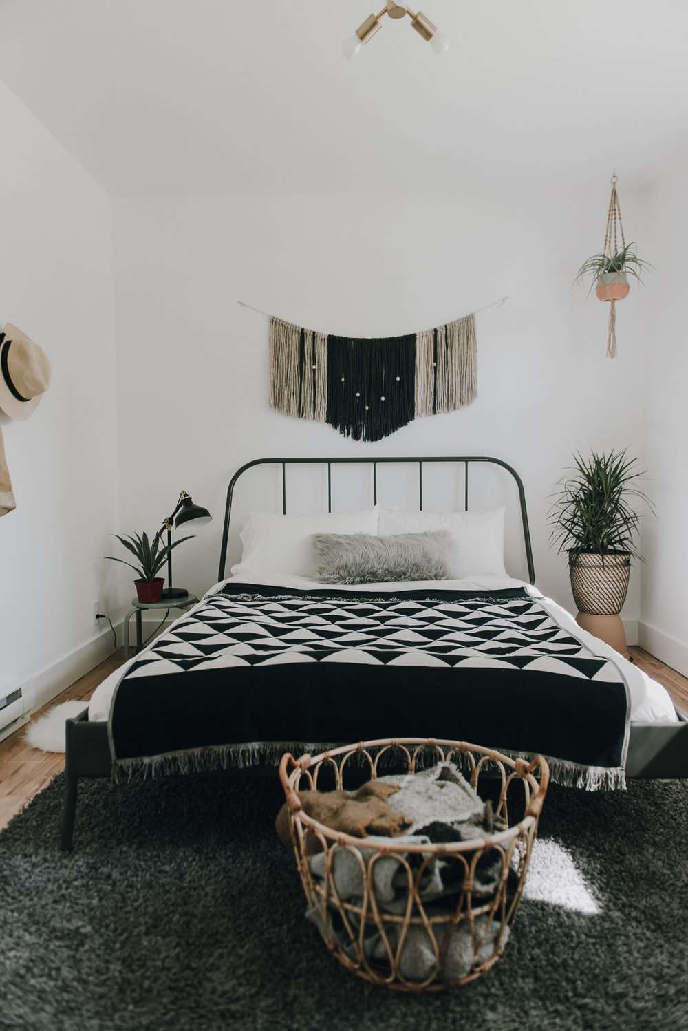 appartement idées de chambres à coucher plantes d'intérieur