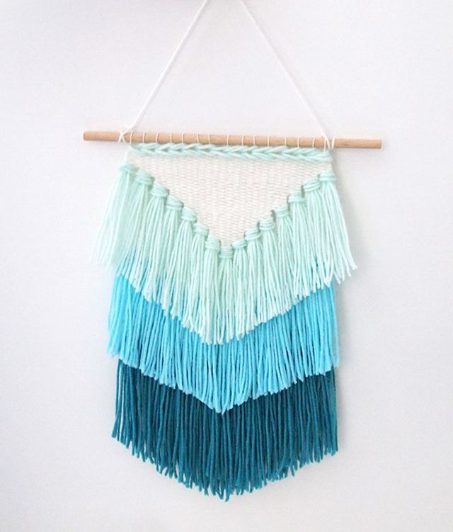 Suspension murale tissée DIY