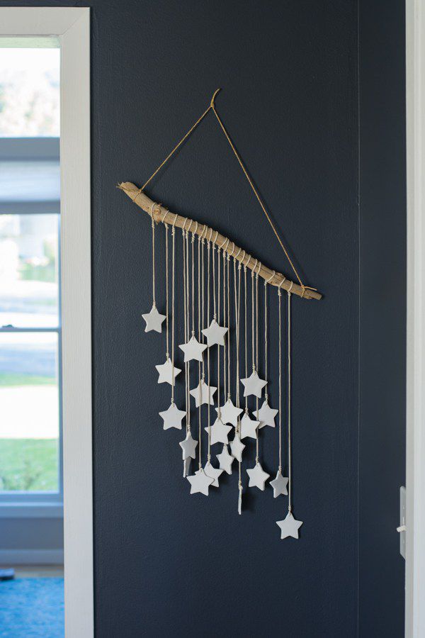Art mural étoile en pâte à sel DIY