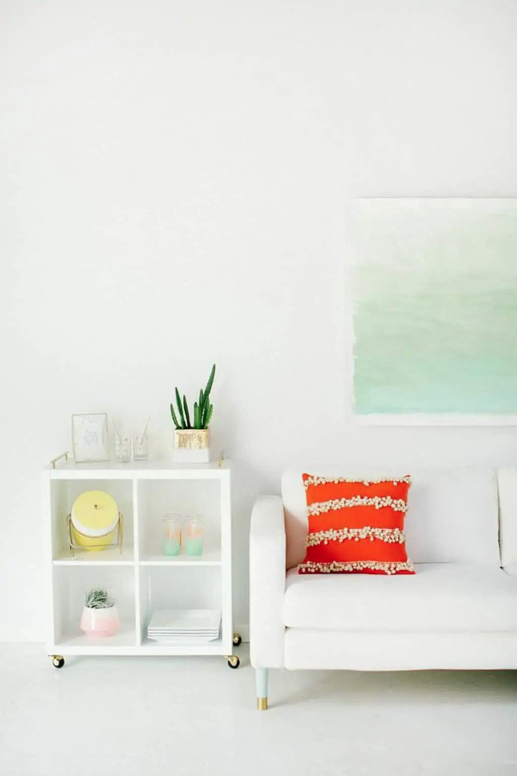 art mural aquarelle diy