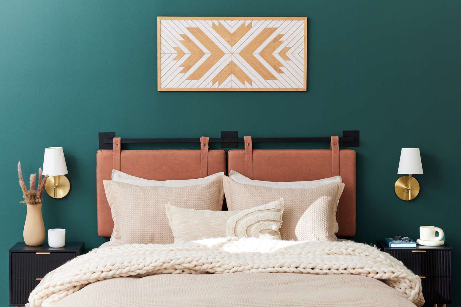 Art mural en chevron DIY