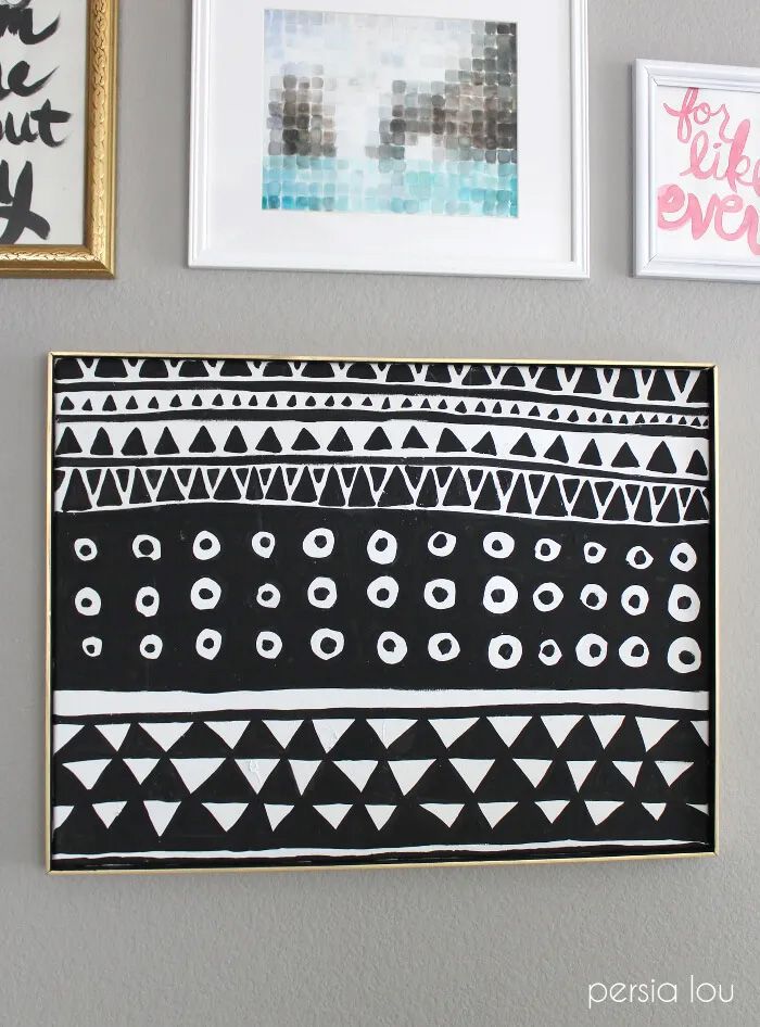 art mural abstrait diy