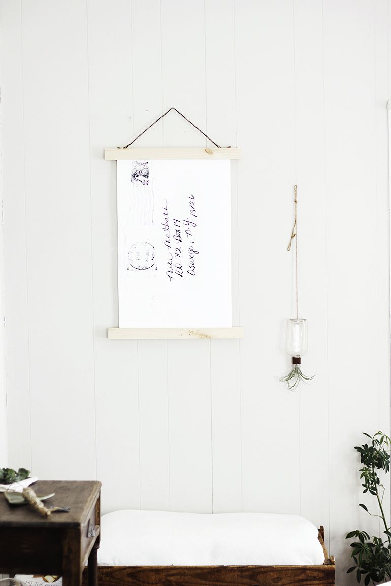 art mural lettre d'amour diy