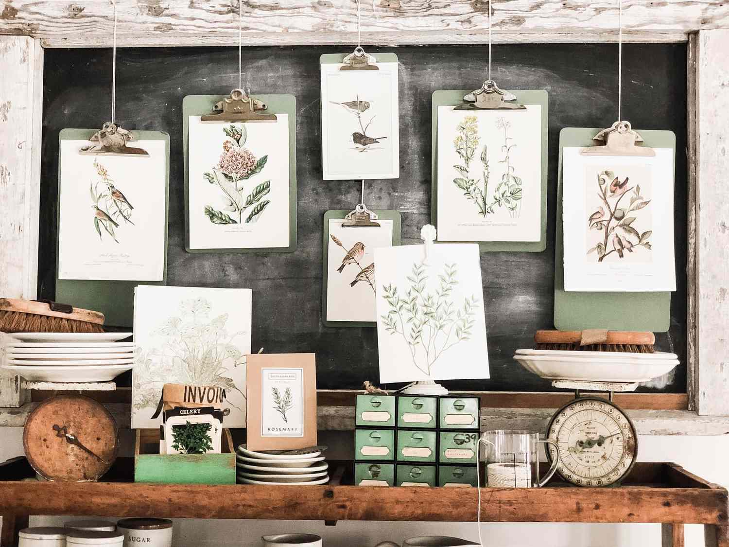 art mural diy clipboard