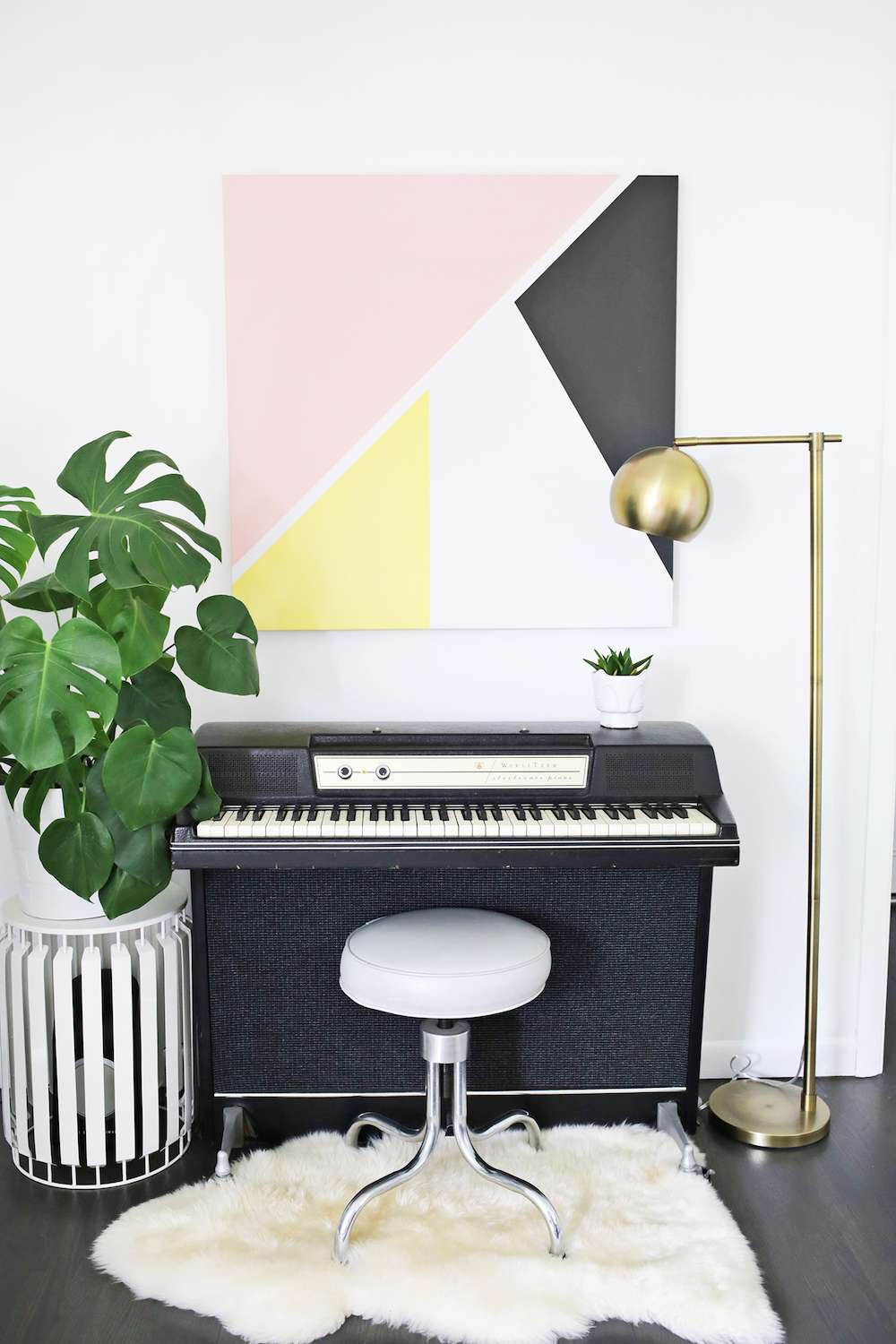 art mural abstrait diy