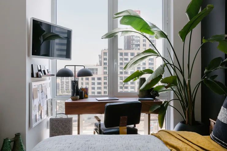 petites idées de rangement pour le bureau de la chambre à coucher